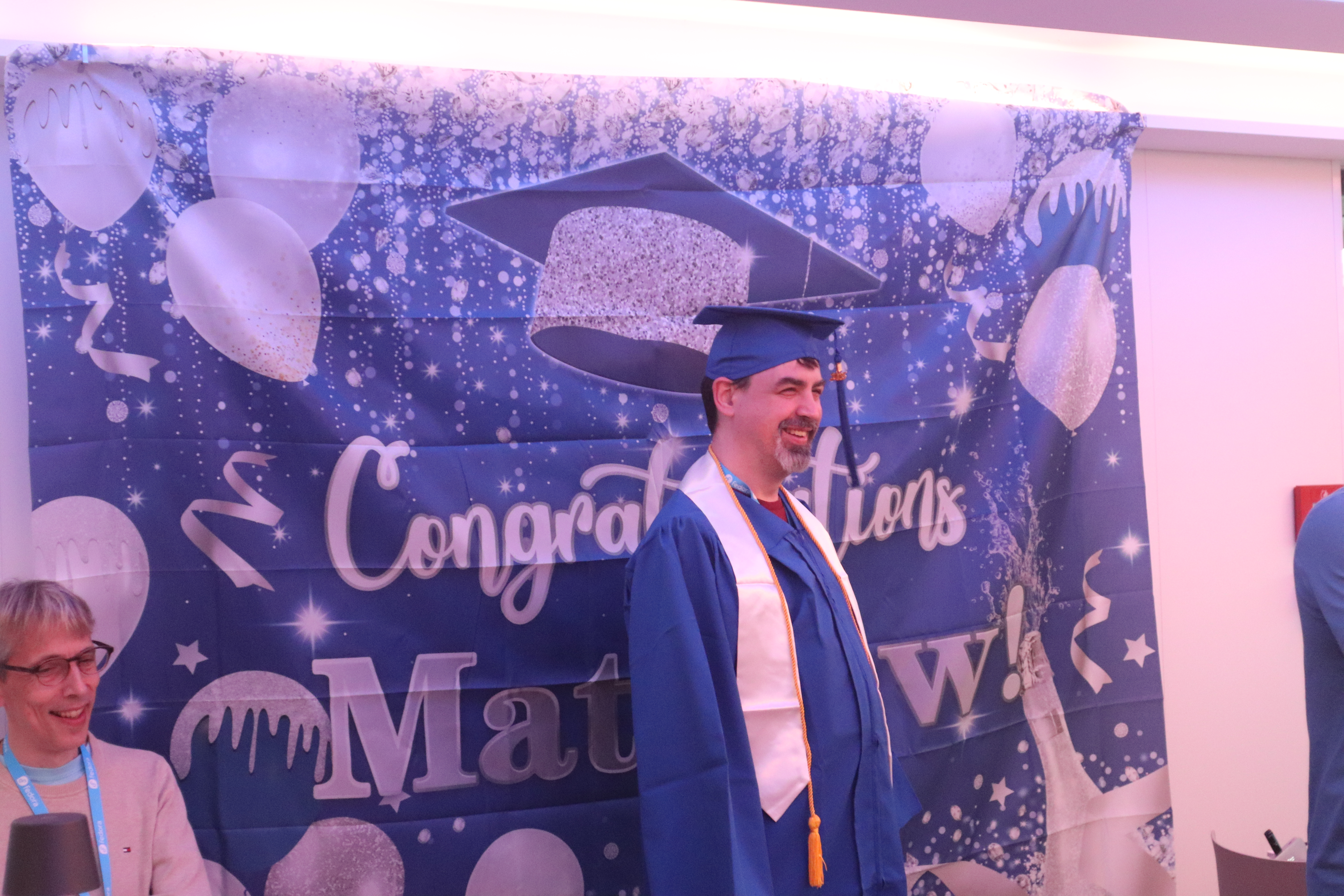 Dining at boat party