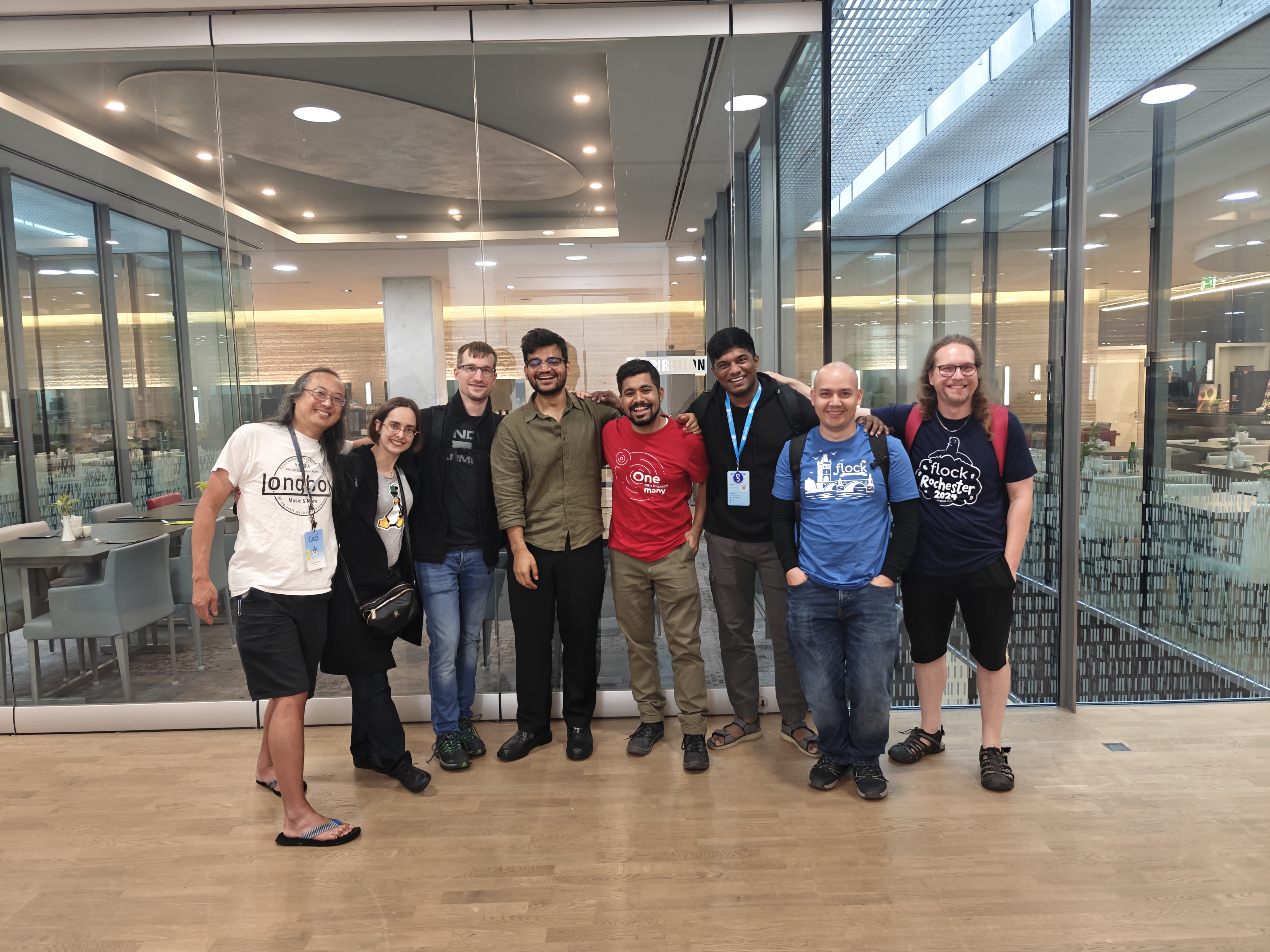 Group photo in the last day of Flock 2025 (June 7th)