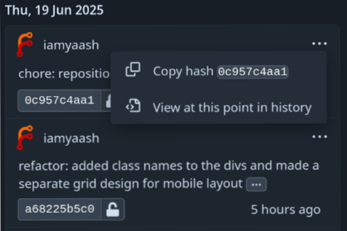 current forgejo commit design (as of Jun, 2026)